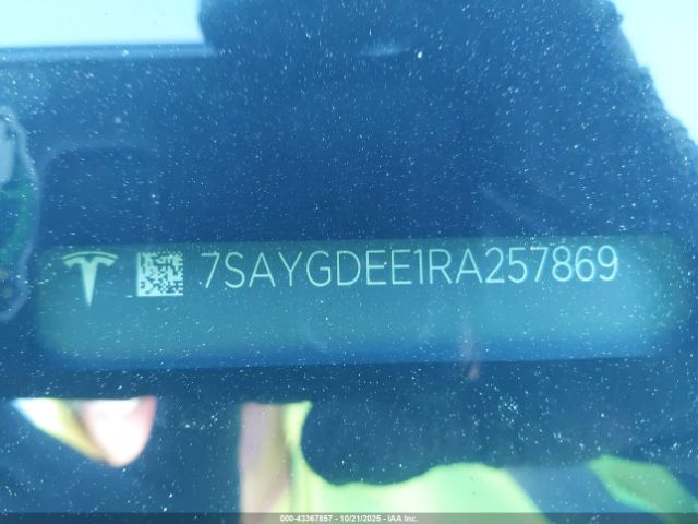 2024 TESLA MODEL Y 7SAYGDEE1RA257869 Photo 8