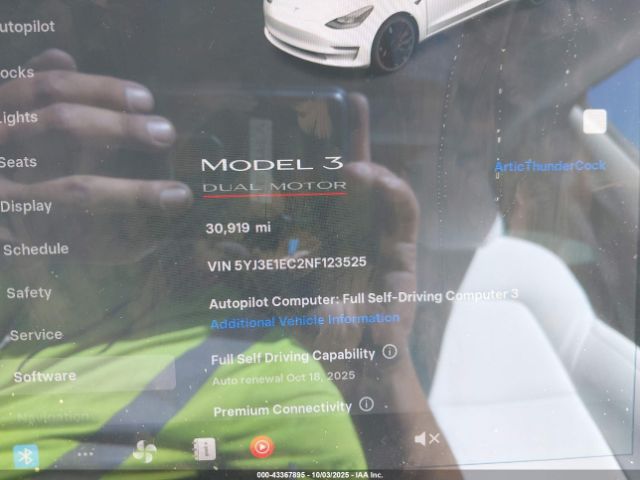 2022 TESLA MODEL 3 5YJ3E1EC2NF123525 Photo 6