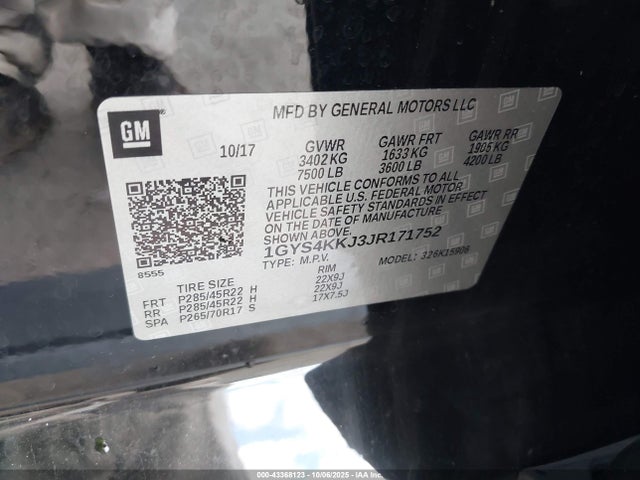 2018 CADILLAC ESCALADE ESV 1GYS4KKJ3JR171752 Photo 8