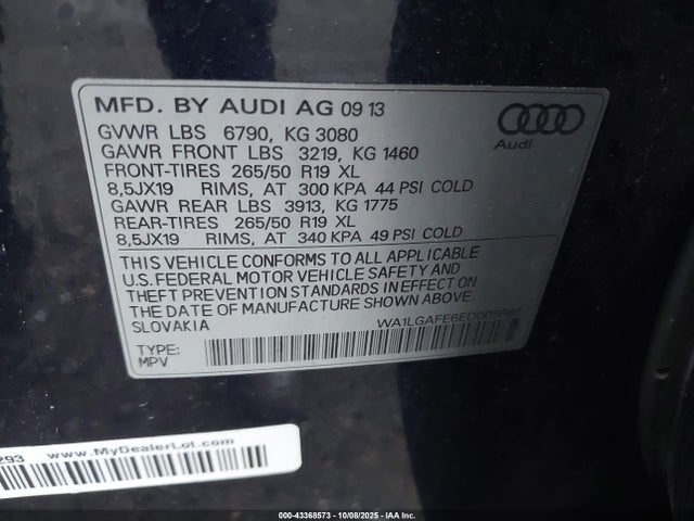 2014 AUDI Q7 WA1LGAFE6ED005666 Photo 8