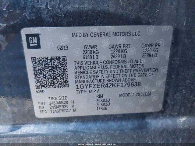 2019 CADILLAC XT4 1GYFZER42KF179638 Photo 8