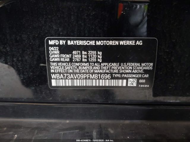 2023 BMW 430I GRAN COUPE WBA73AV09PFM81696 Photo 8