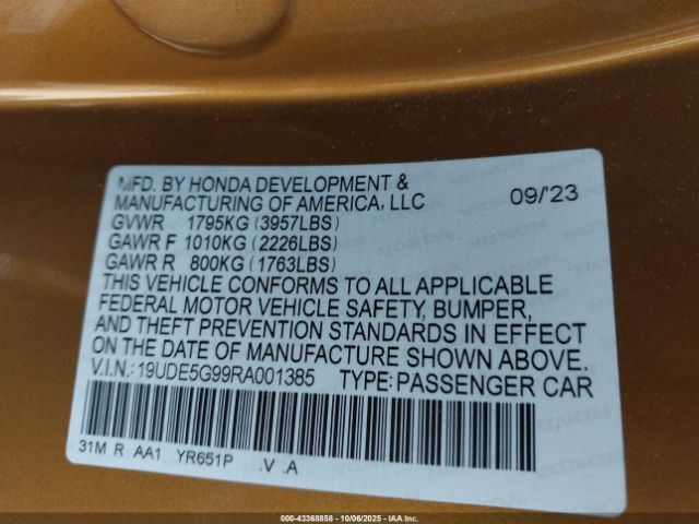 2024 ACURA INTEGRA 19UDE5G99RA001385 Photo 8