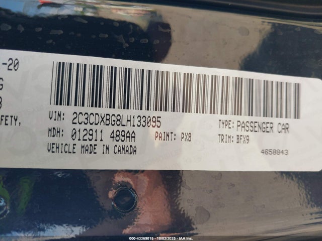 Dodge Charger 2020 2C3CDXBG8LH133095 Image 9