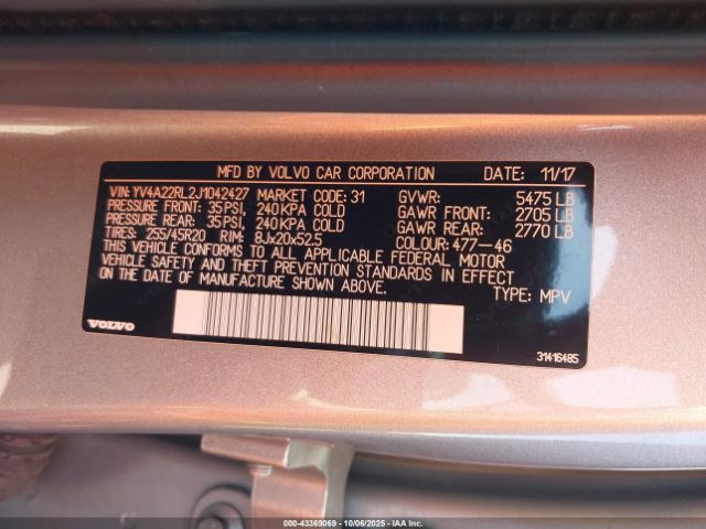 2018 VOLVO XC60 YV4A22RL2J1042427 Photo 8