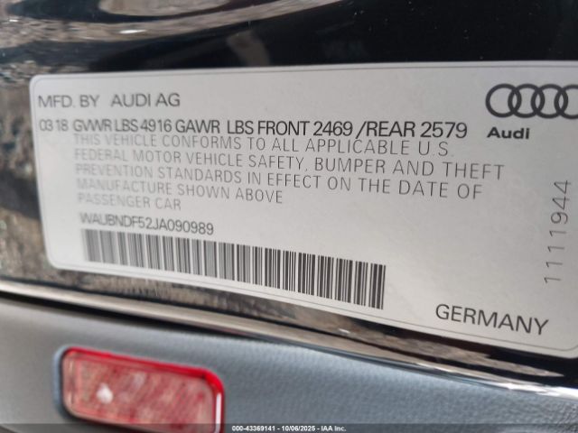 2018 AUDI A5 WAUBNDF52JA090989 Photo 8
