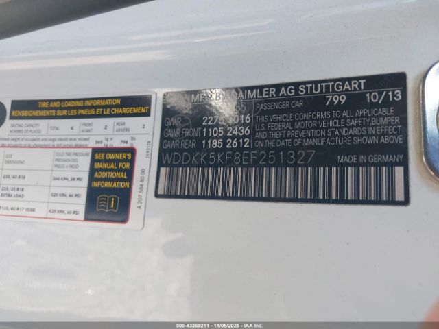 2014 MERCEDES-BENZ E 350 WDDKK5KF8EF251327 Photo 8