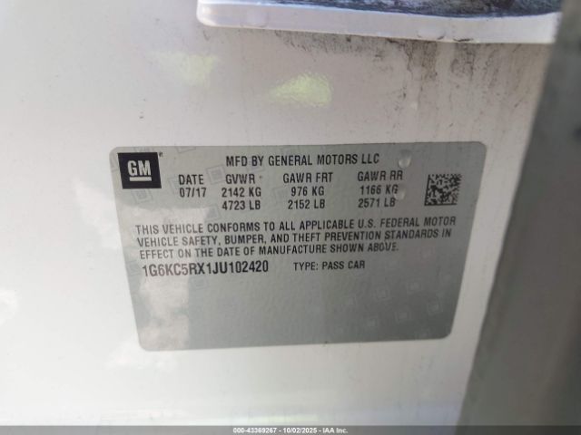 2018 CADILLAC CT6 1G6KC5RX1JU102420 Photo 8