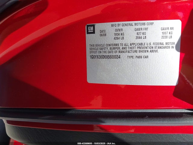 2009 CADILLAC XLR-V 1G6YX36D695600034 Photo 8