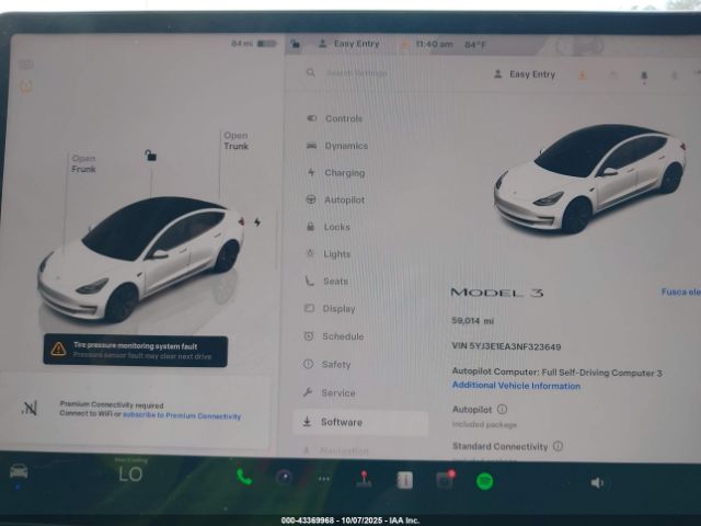2022 TESLA MODEL 3 5YJ3E1EA3NF323649 Photo 6