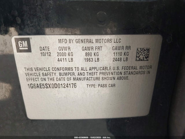 2013 CADILLAC ATS 1G6AE5SX0D0124176 Photo 8