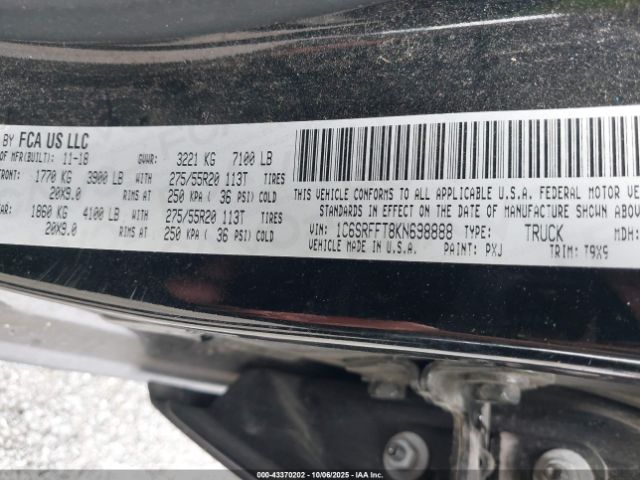 2019 RAM 1500 1C6SRFFT8KN698888 Photo 8