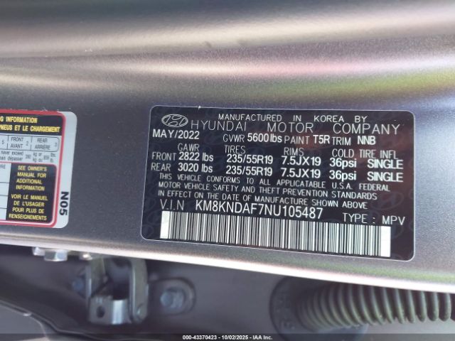 2022 HYUNDAI IONIQ 5 KM8KNDAF7NU105487 Photo 8