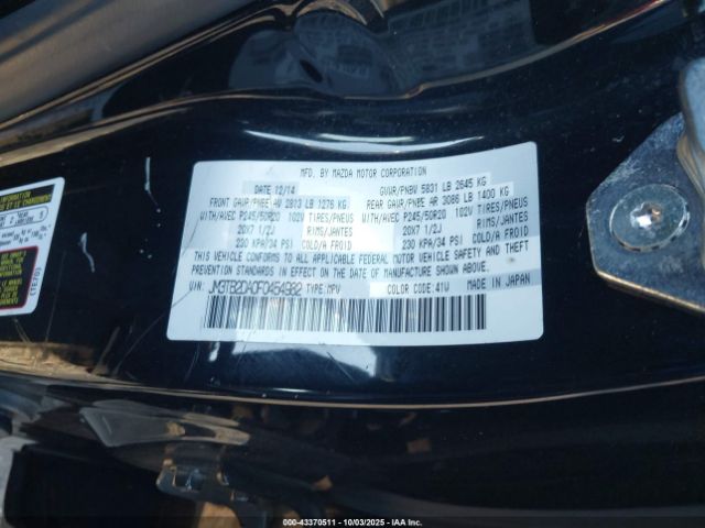 2015 MAZDA CX-9 JM3TB2DA0F0454982 Photo 8