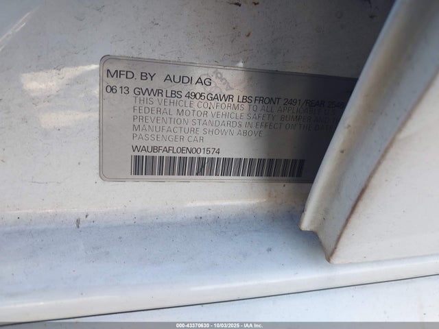 2014 AUDI A4 WAUBFAFL0EN001574 Photo 8