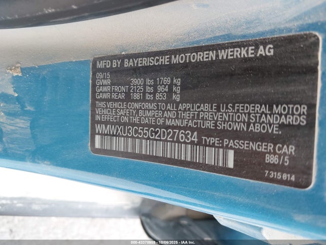 2016 MINI HARDTOP WMWXU3C55G2D27634 Photo 8