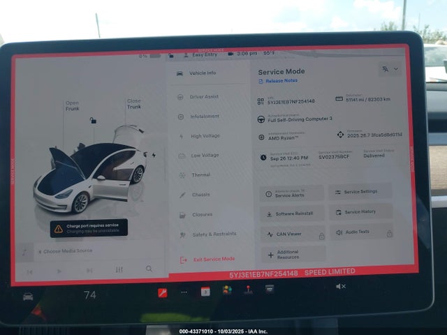 2022 TESLA MODEL 3 5YJ3E1EB7NF254148 Photo 6