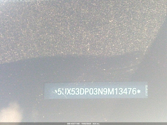 BMW X3 2022 5UX53DP03N9M13476 Image 9