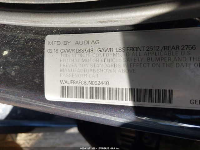 2018 AUDI A6 WAUF8AFC8JN092440 Photo 8