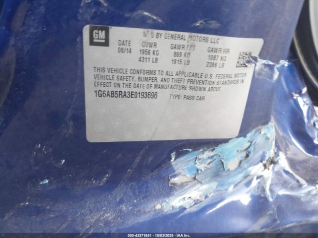 2014 CADILLAC ATS 1G6AB5RA3E0193696 Photo 8