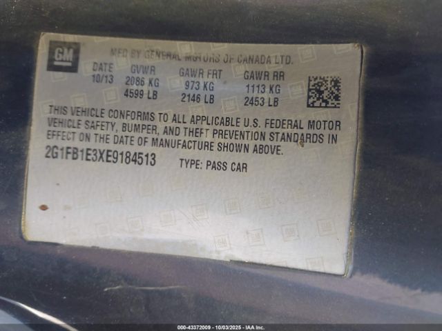 2014 CHEVROLET CAMARO 2G1FB1E3XE9184513 Photo 8