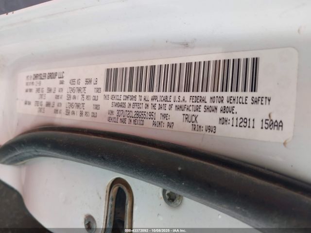 2011 RAM RAM 2500 3D7UT2CL2BG551951 Photo 8