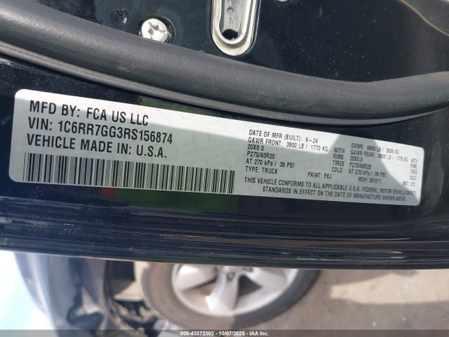 RAM 1500 2024 1C6RR7GG3RS156874 Image 9
