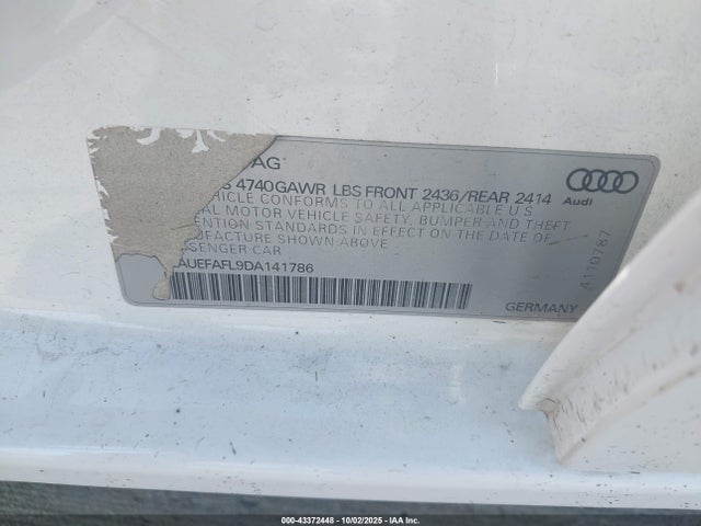 2013 AUDI A4 WAUEFAFL9DA141786 Photo 8