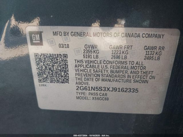 2018 CADILLAC XTS 2G61N5S3XJ9162335 Photo 8