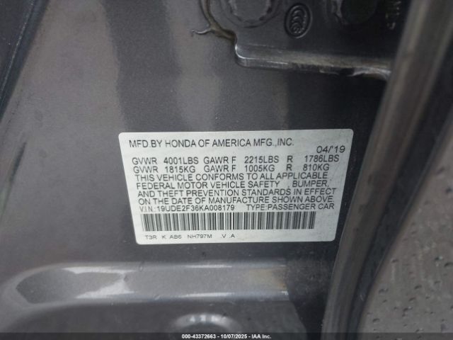 2019 ACURA ILX 19UDE2F36KA008179 Photo 8