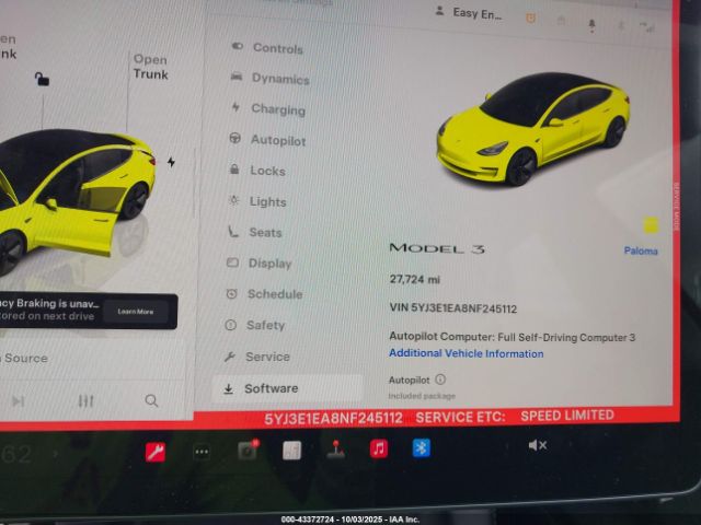 2022 TESLA MODEL 3 5YJ3E1EA8NF245112 Photo 6