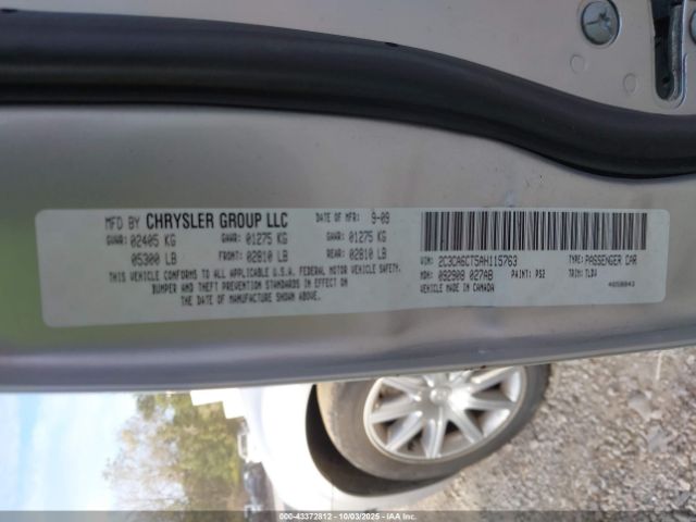 2010 CHRYSLER 300C 2C3CA6CT5AH115763 Photo 8