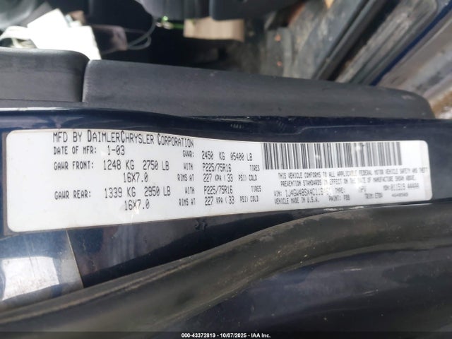 Aukcja sprzedaży 2004 Jeep Grand Cherokee Laredo, vin: 1J4GW48SX4C116461, numer aukcji: 43372819