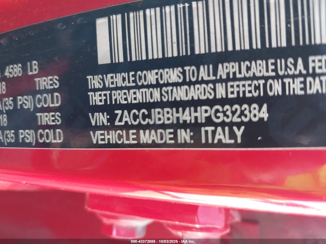 Jeep Renegade 2017 ZACCJBBH4HPG32384 Image 9