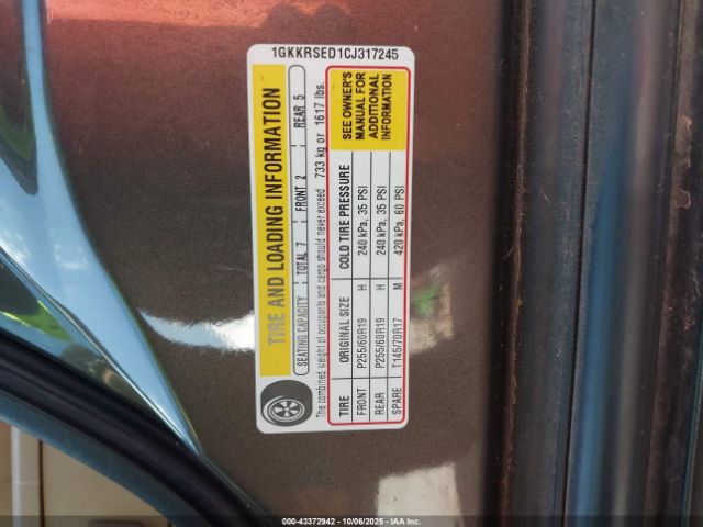 2012 GMC ACADIA 1GKKRSED1CJ317245 Photo 8