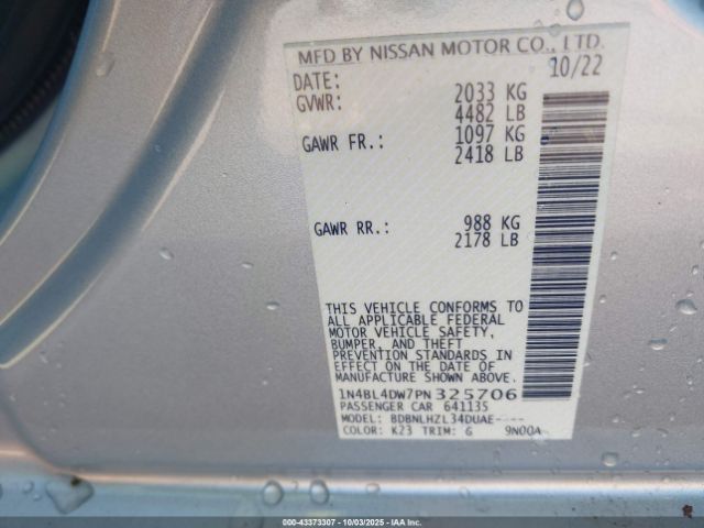 2023 NISSAN ALTIMA 1N4BL4DW7PN325706 Photo 8