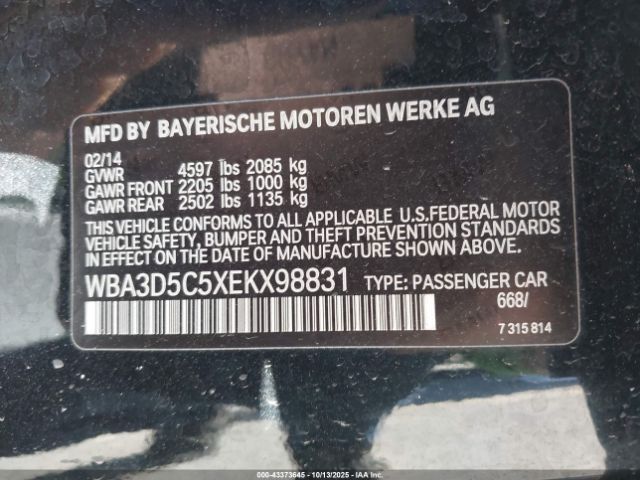 2014 BMW 328D WBA3D5C5XEKX98831 Photo 8