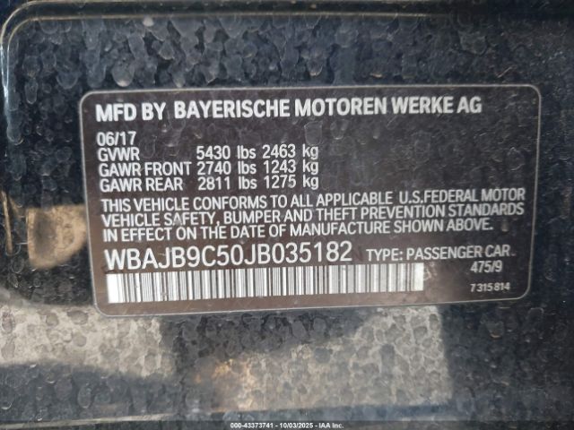 2018 BMW M550I WBAJB9C50JB035182 Photo 8