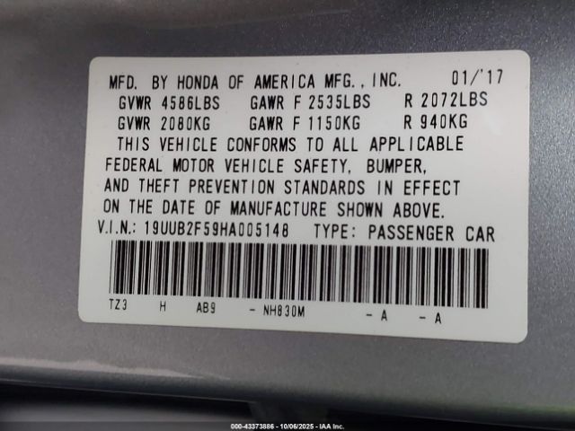 2017 ACURA TLX 19UUB2F59HA005148 Photo 8