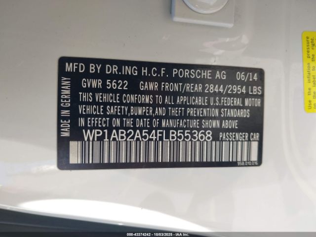 2015 PORSCHE MACAN WP1AB2A54FLB55368 Photo 8