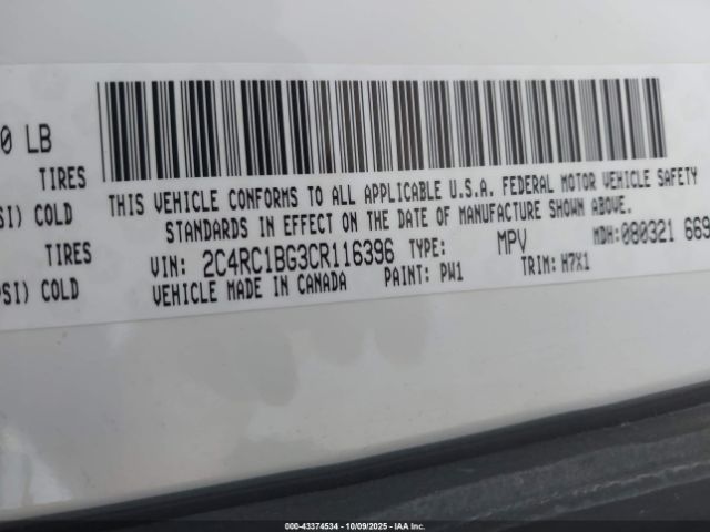 2012 CHRYSLER TOWN & COUNTRY 2C4RC1BG3CR116396 Photo 8