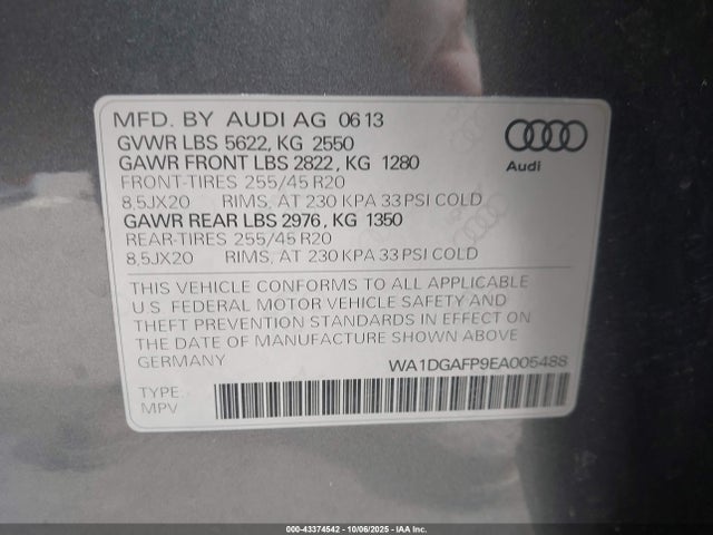 2014 AUDI Q5 WA1DGAFP9EA005488 Photo 8