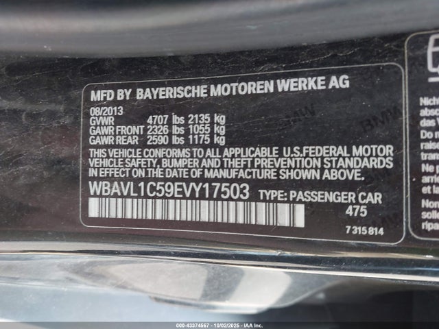 WBAVL1C59EVY17503 BMW X1