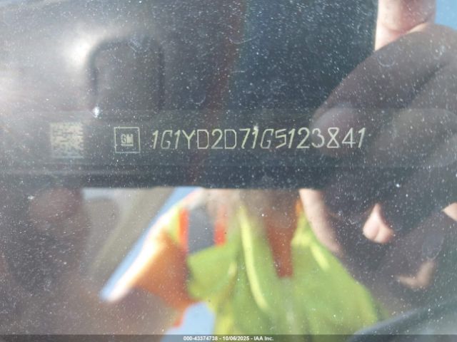 2016 CHEVROLET CORVETTE 1G1YD2D71G5123841 Photo 8