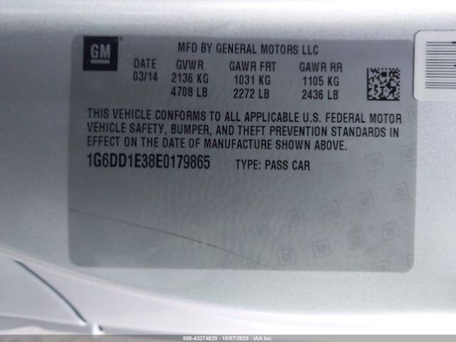 2014 CADILLAC CTS 1G6DD1E38E0179865 Photo 8