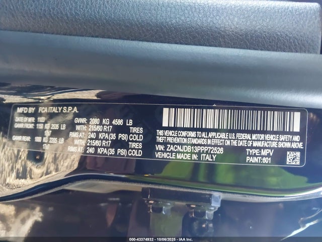 Jeep Renegade 2023 ZACNJDB13PPP72526 Image 9
