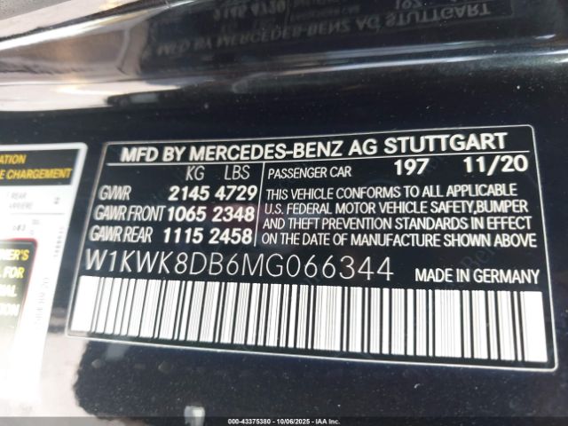 2021 MERCEDES-BENZ C 300 W1KWK8DB6MG066344 Photo 8