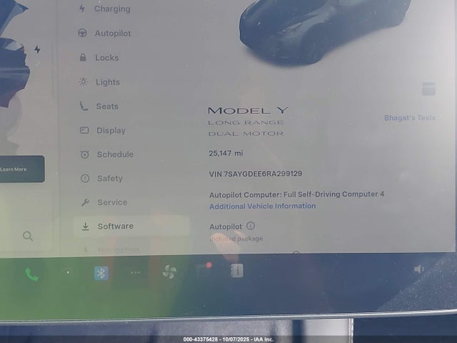 2024 TESLA MODEL Y 7SAYGDEE6RA299129 Photo 6