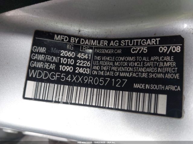 2009 MERCEDES-BENZ C 300 WDDGF54XX9R057127 Photo 8