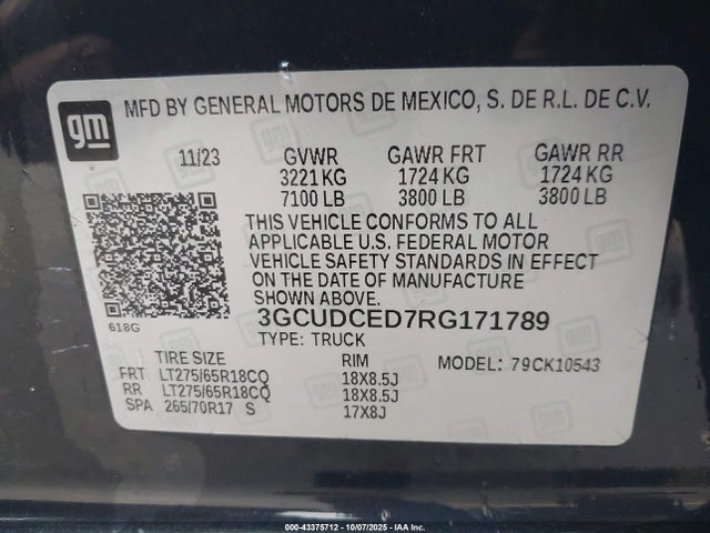 2024 CHEVROLET SILVERADO 1500 3GCUDCED7RG171789 Photo 8